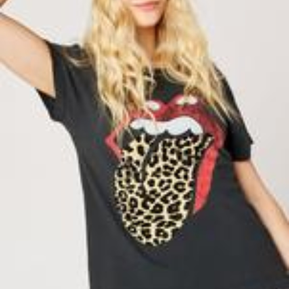 NWMD Rolling Stones Flocked Leopard Tongue XS/M - Picture 4 of 8